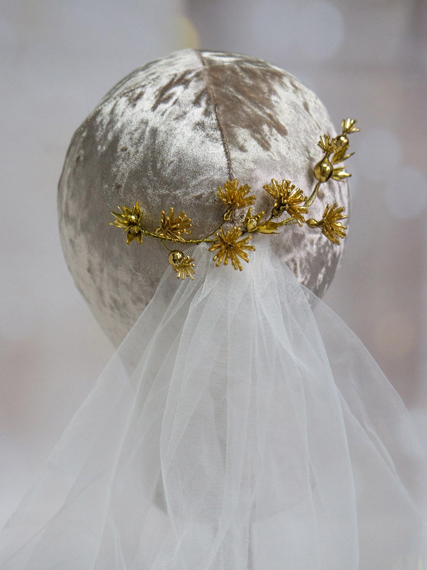 Complete Your Wedding Look with These Gorgeous Gold Hair Vines