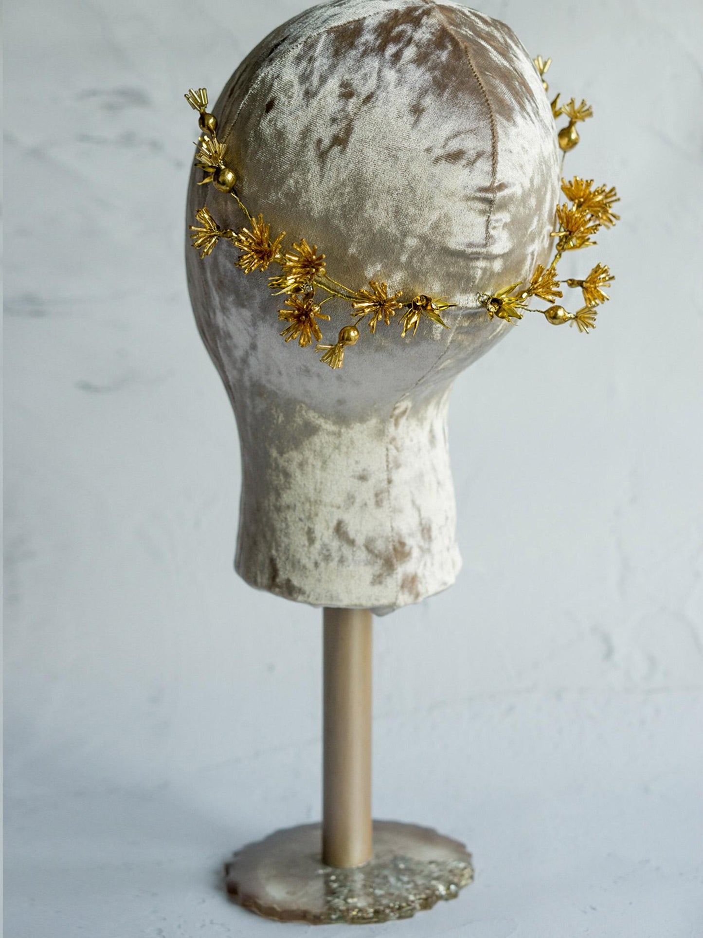Sparkling Gold Flower Hair Vines for Your Wedding Hairdo
