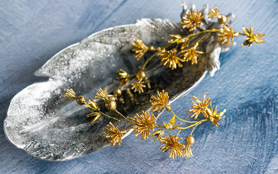 A Must-Have Accessory: Gold Flower Hair Vines for Brides