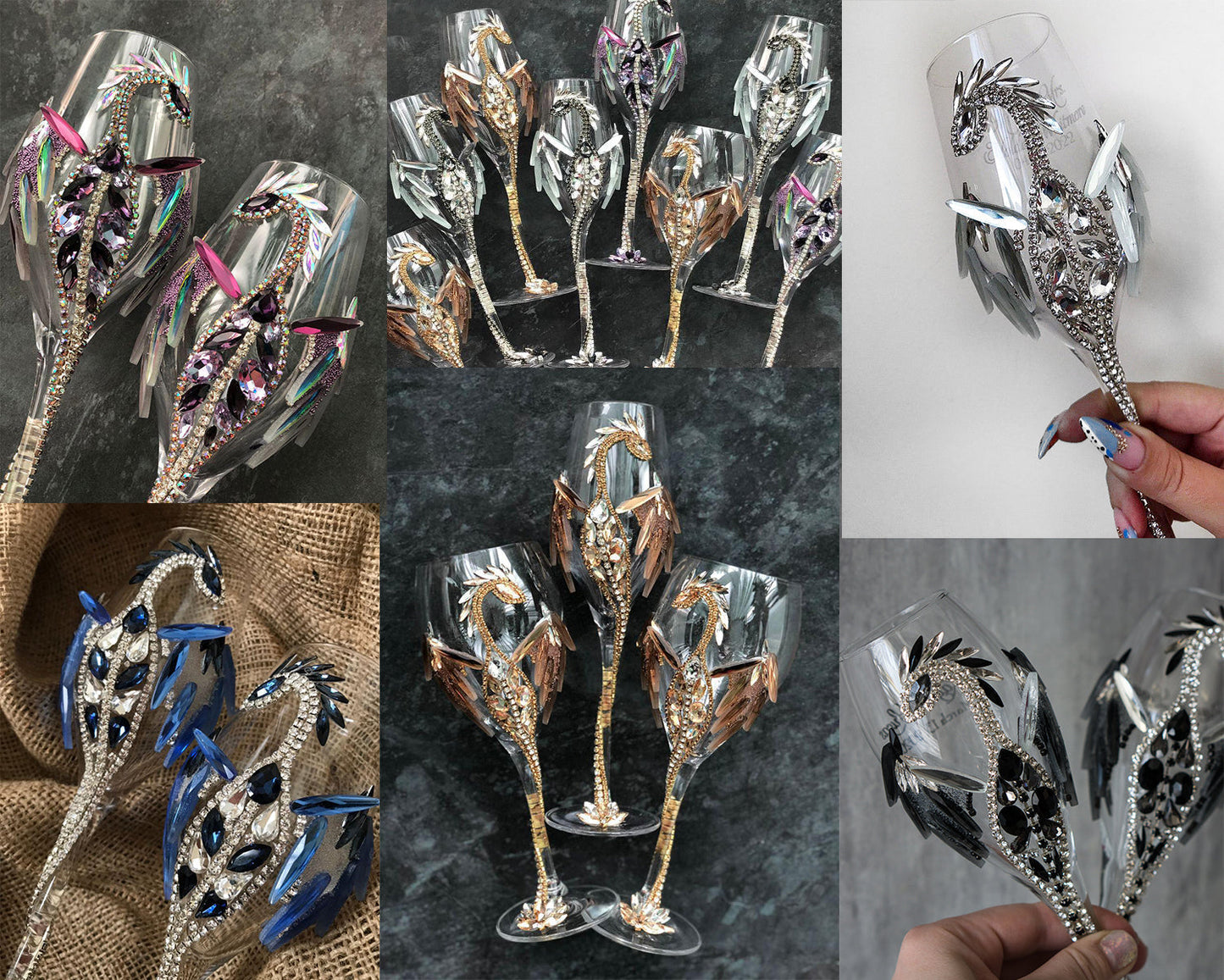 Golden Gleam Noir: Dragon Lover's Elixir Glass