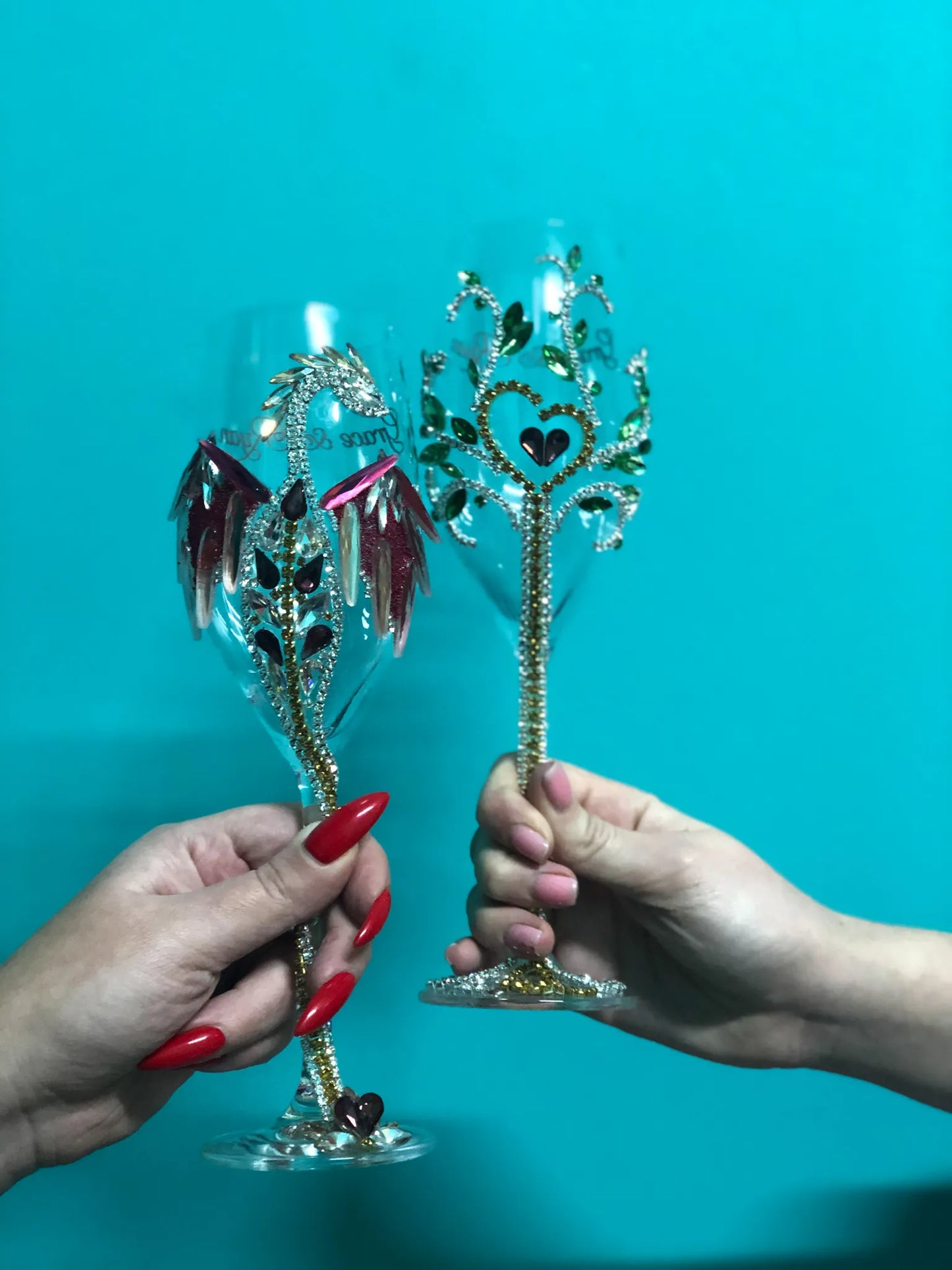 Handcrafted Dragon-Adorned Stemware