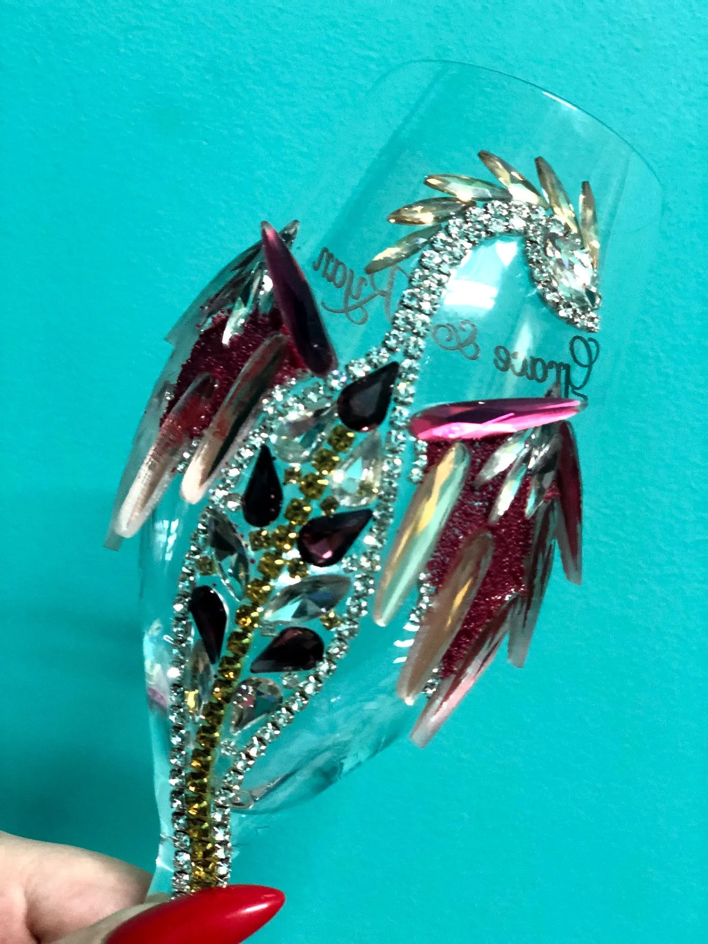DiAmoreDS Mystic Crystal Dragon Stemware