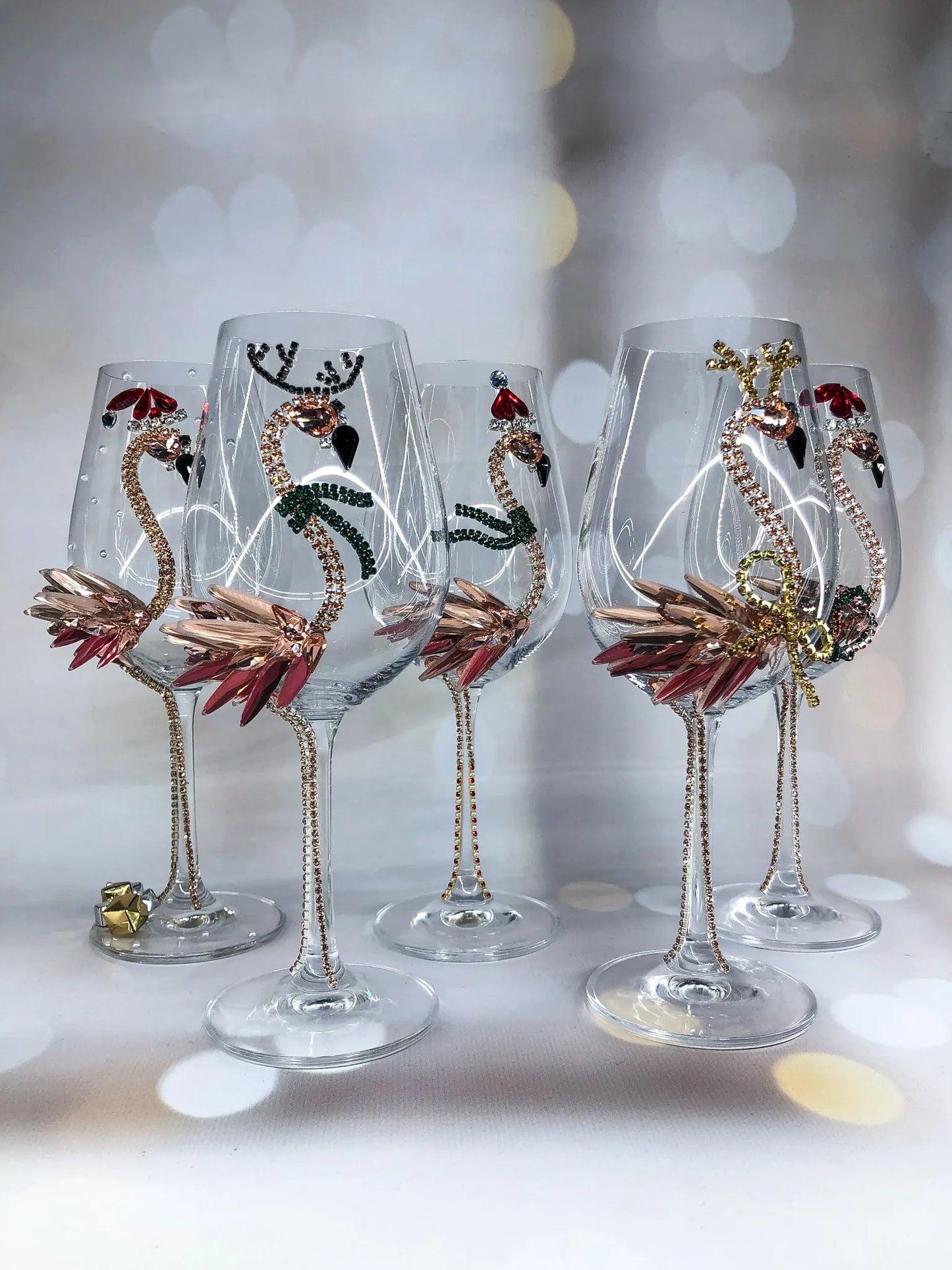 Gilded Flamingo Majesty Wine or Champagne Glass