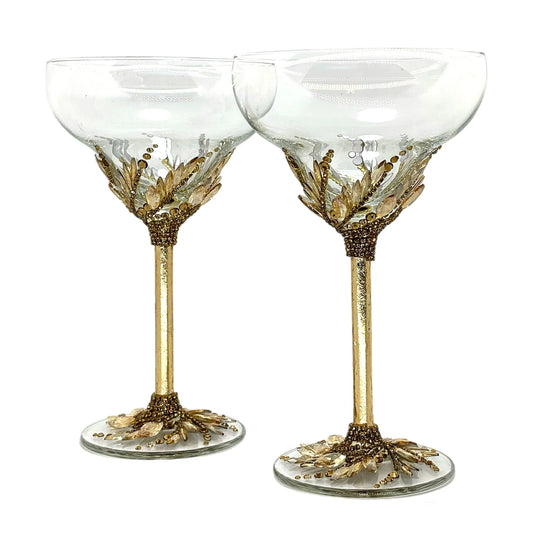 Celebrate life’s moments with Crystal Martini Glasses from the Golden Hypnosis collection
