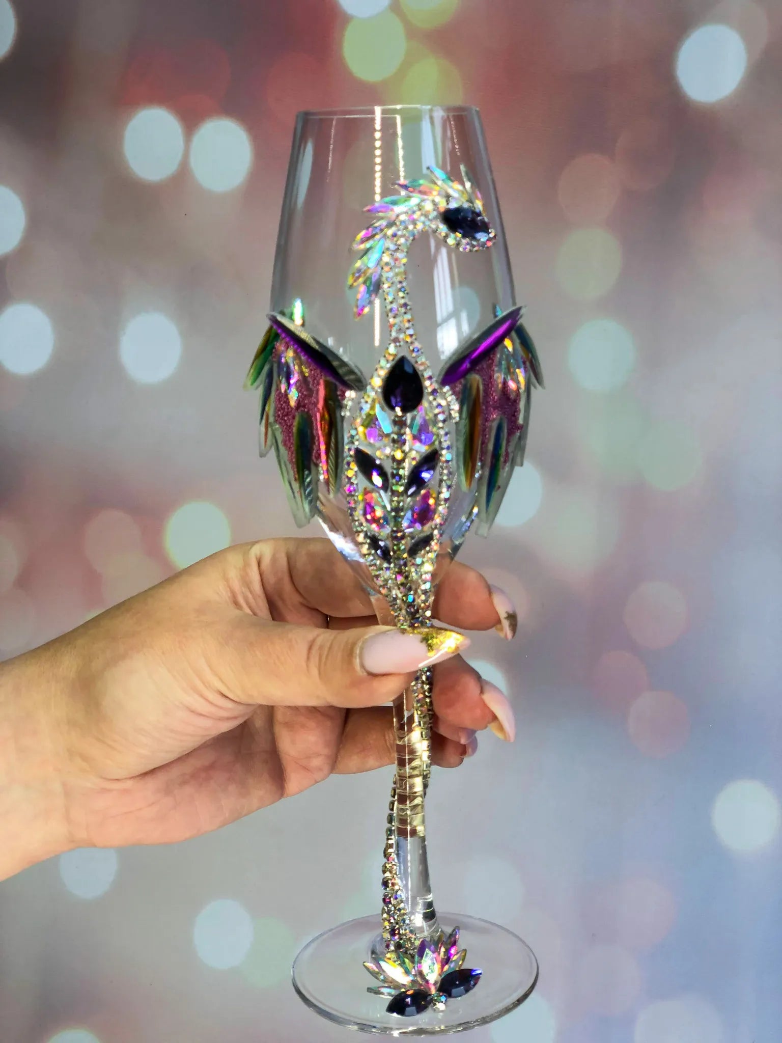 Enchanted White Unicorn Elixir Wine Glass Goblet Cup