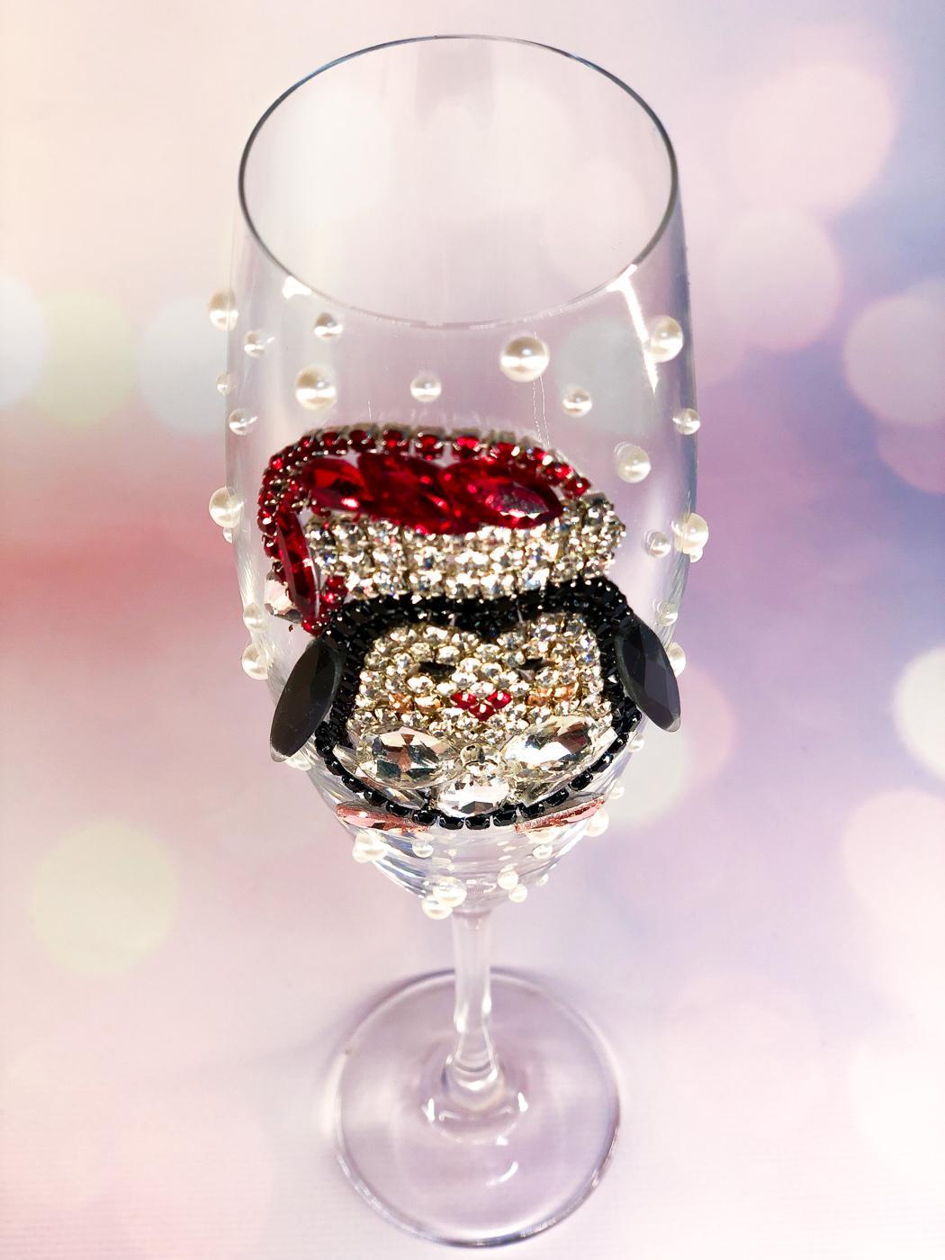 Jolly Penguin Champagne Glass πΎπ§βοΈπ