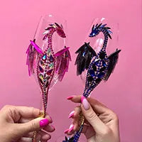 Unique dragon-themed glassware including wine glasses, cocktail glasses, and dragon wine glasses, ideal for adding a mystical touch to your drinking experience