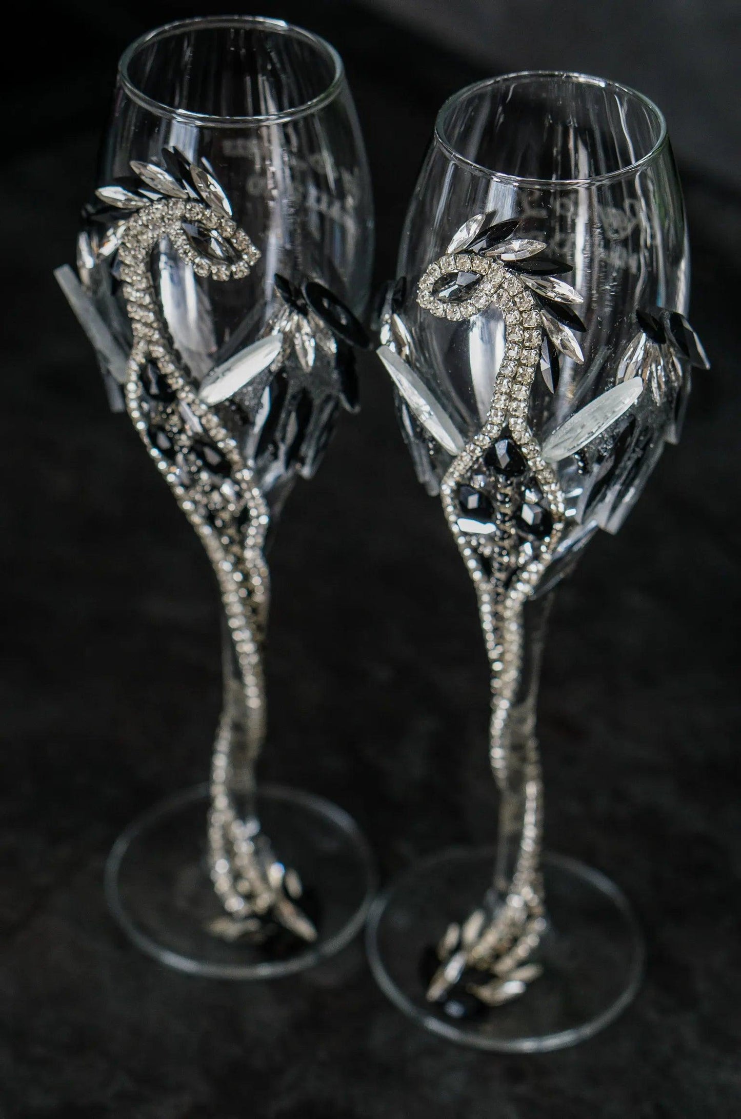 Silver Serenity: Dragon-Adorned Elegance