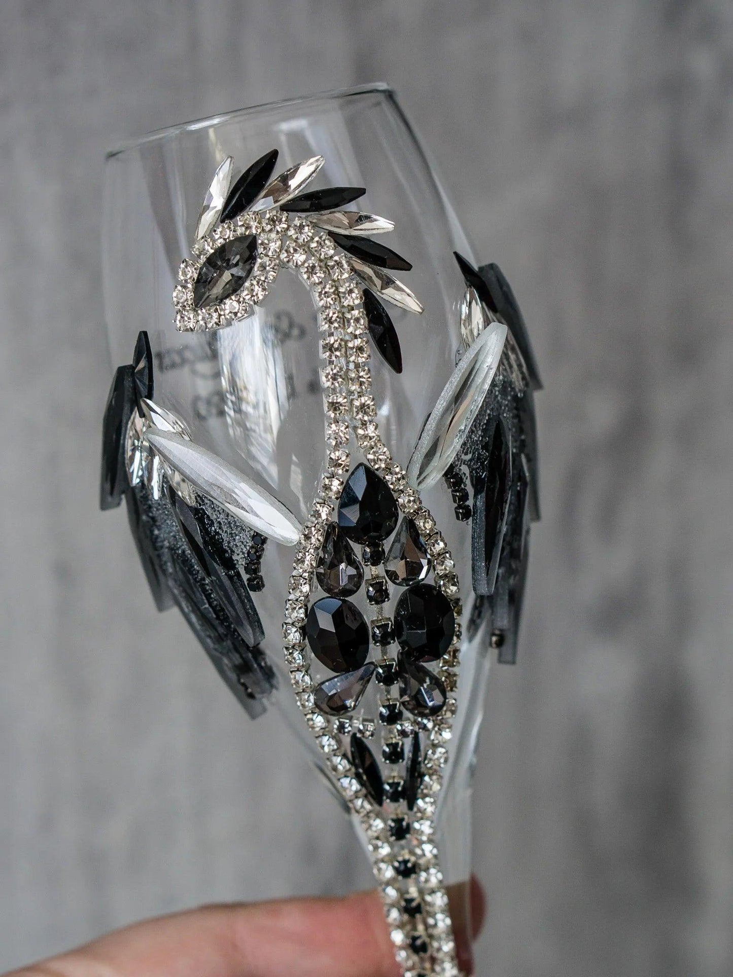 Silver Serenity: Dragon-Adorned Elegance