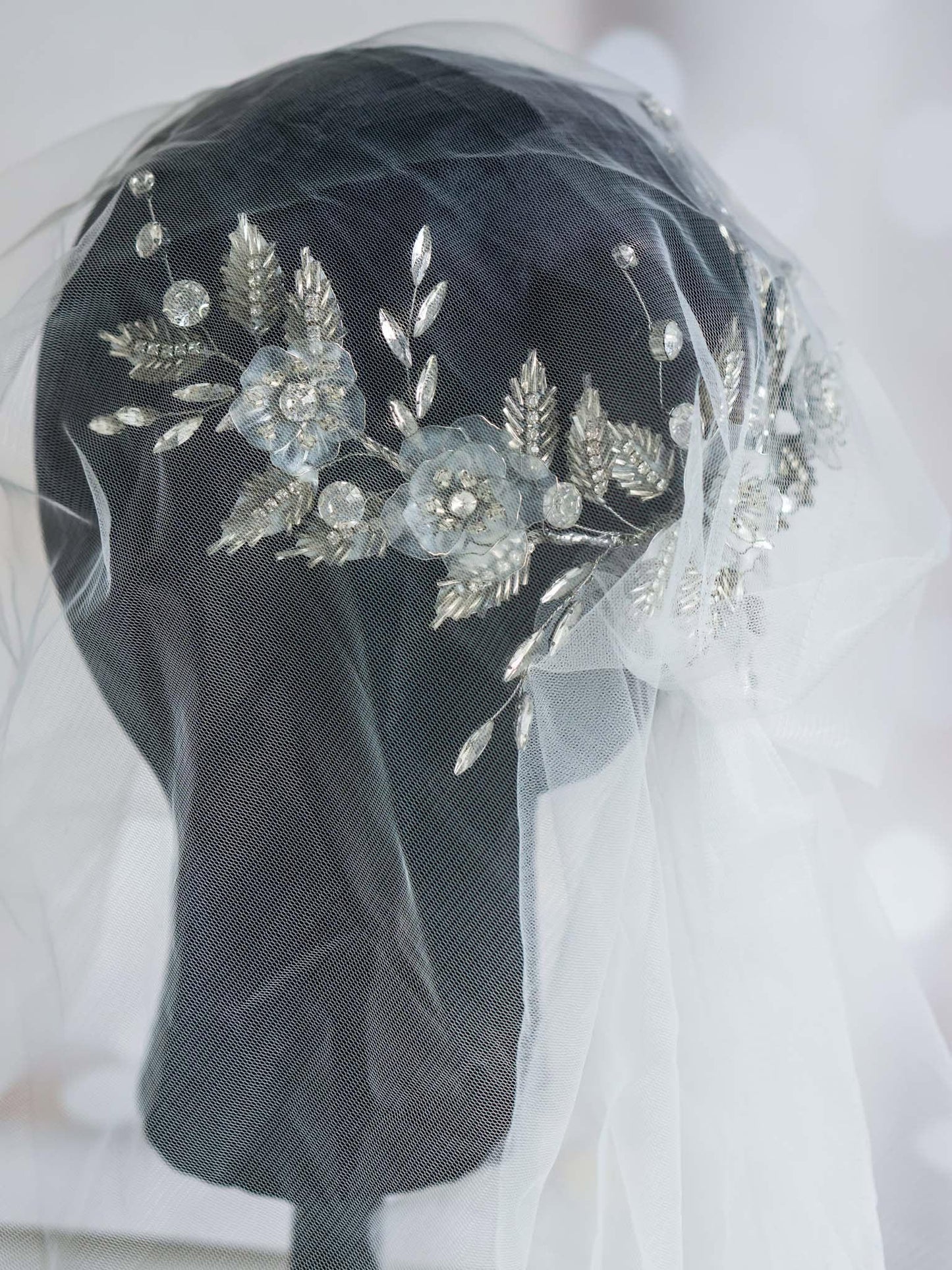 Beautiful hair vine with crystal and floral embellishments