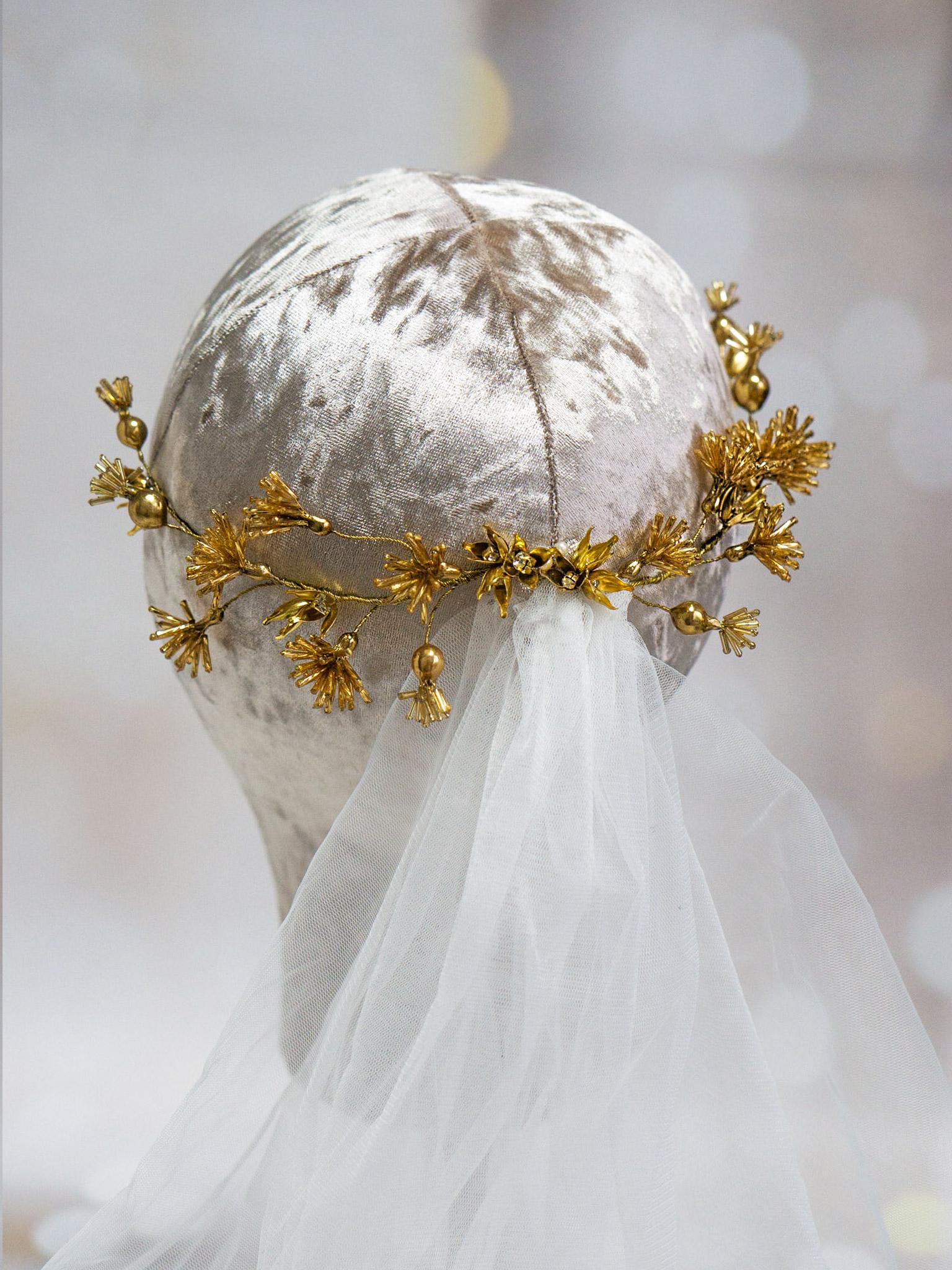 Enhance Your Bridal Look with These Flower Hair Vines
