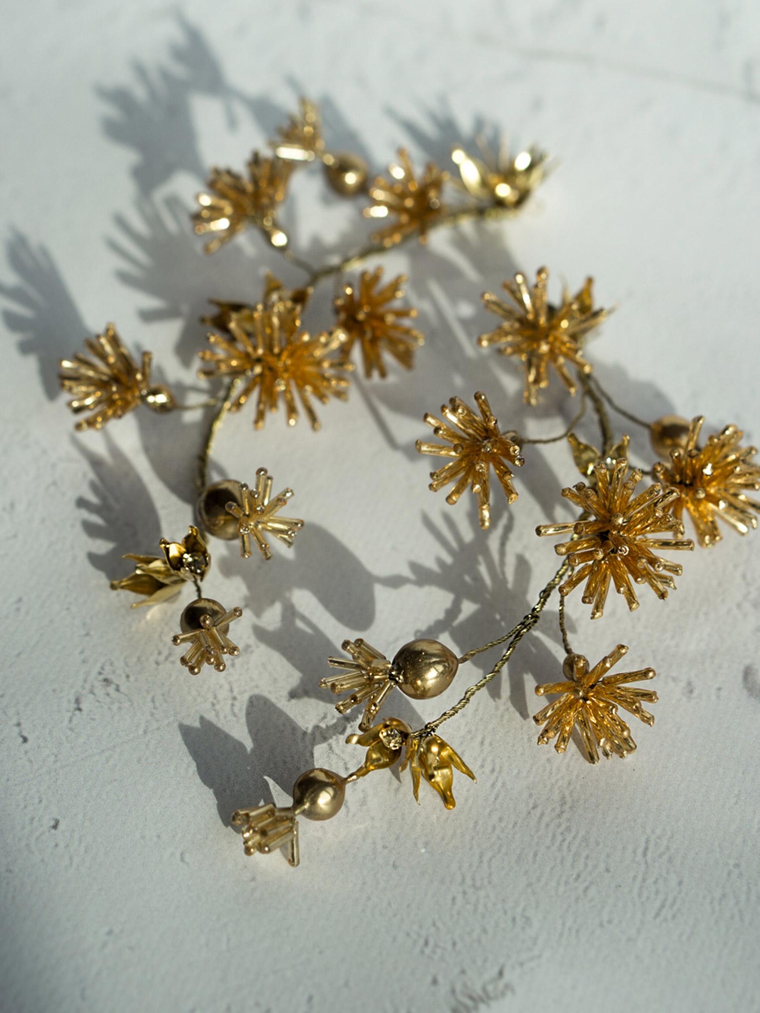 A Touch of Gold: Flower Hair Vines for Brides