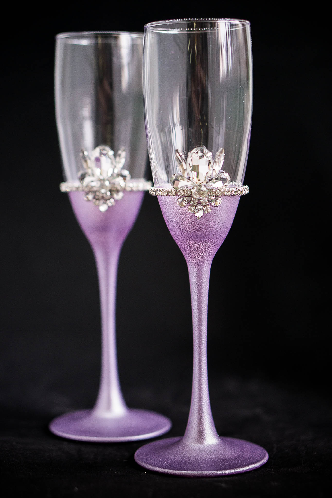 Lavender Wedding Glasses Wedding Toasting Flutes Wedding Glasses 2024 Lavender wedding