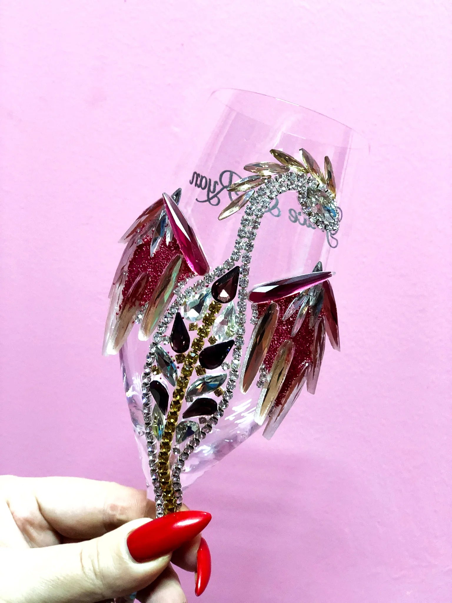 Exquisite Dragon-Embellished Champagne Glass