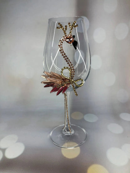 Gilded Flamingo Majesty Wine or Champagne Glass