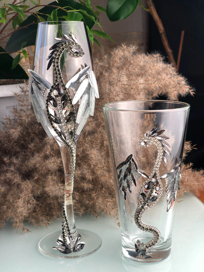 DiAmoreDS Handcrafted Dragon Juice Glass