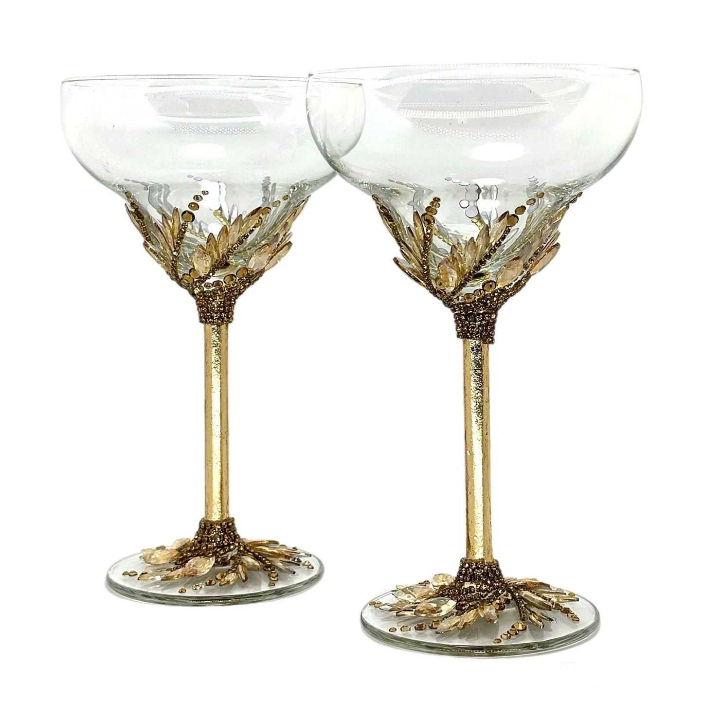 Celebrate life’s moments with Crystal Martini Glasses from the Golden Hypnosis collection 