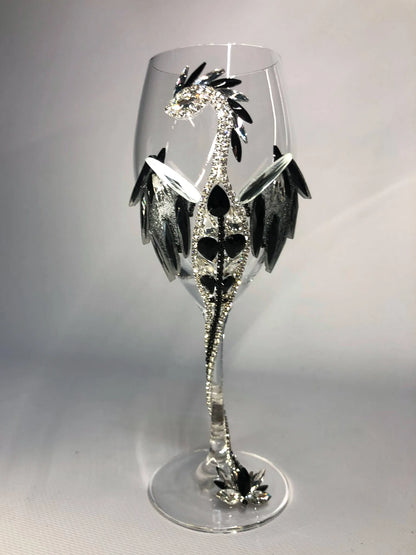 Midnight Majesty: Elegant Dragon Goblet