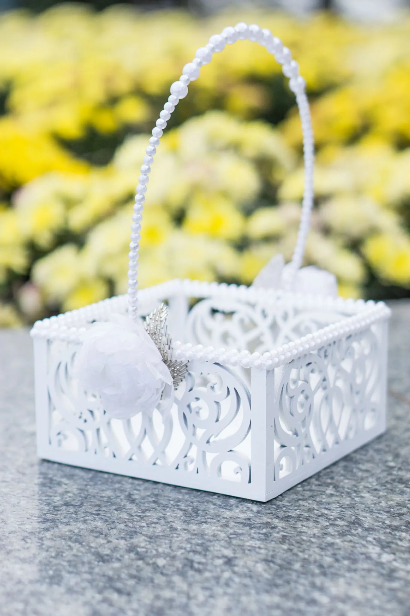 Handcrafted Wedding Flower Basket