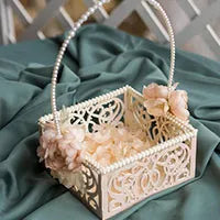 wedding bearer pillow and flower wedding basket
