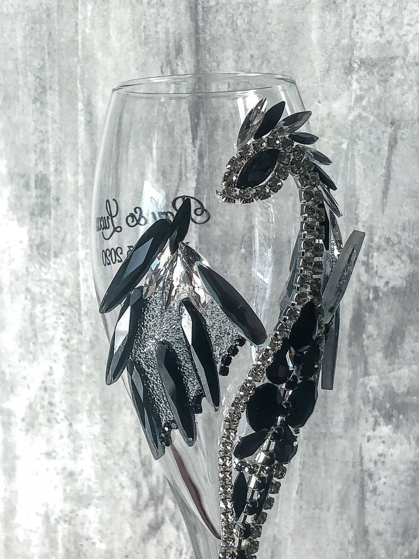 Silver Serenity: Dragon-Adorned Elegance