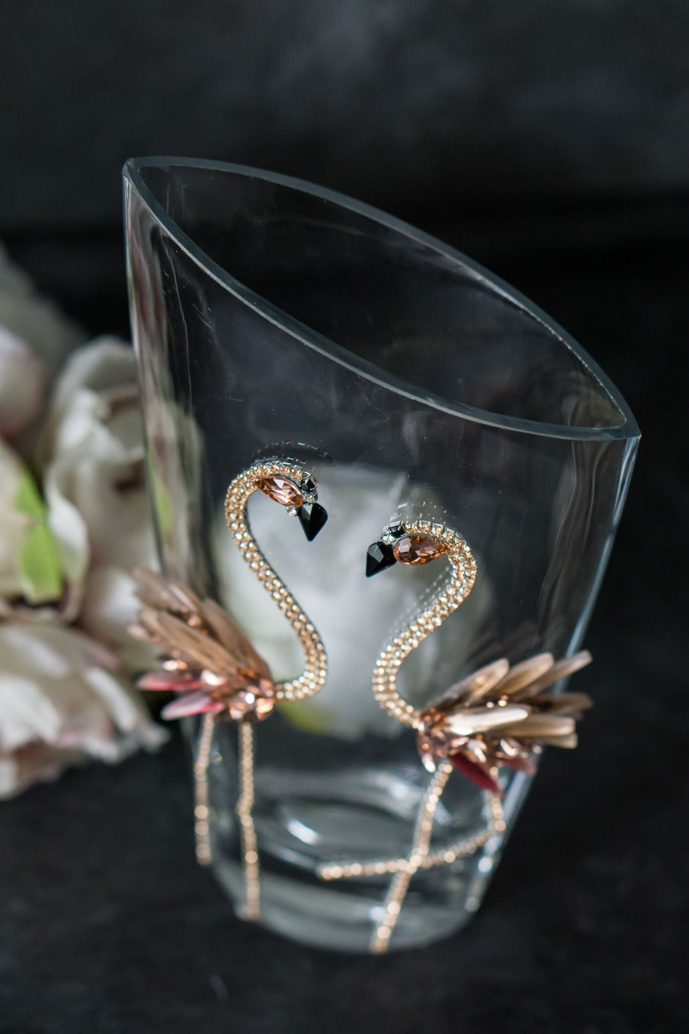 Unique wedding gift with flamingo motif 