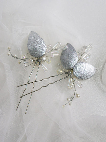 Ocean-Inspired Bridal Hair Accessories for a Beach Wedding